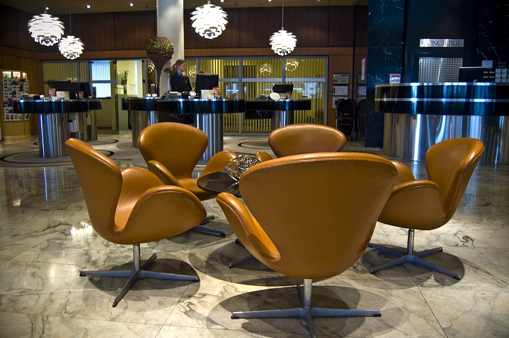 Royal Hotel Lobby - Swan chairs