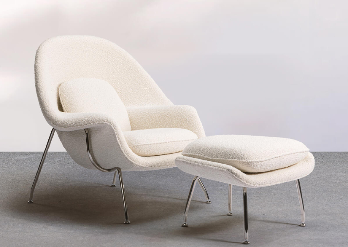 Eternity Modern Womb Chair in Velvet