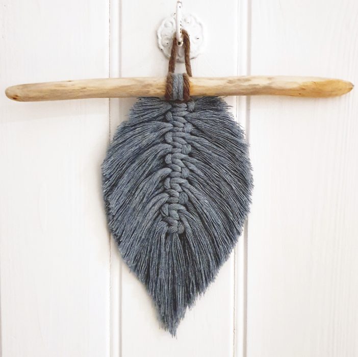 Easy Macrame Feather Tutorial Feather Wall hanging