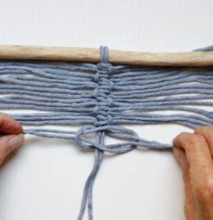 Easy Macrame Feather Tutorial Step 4
