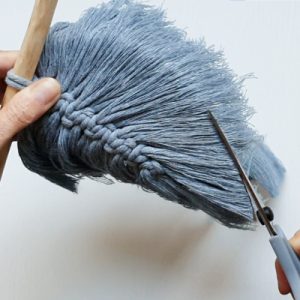 Easy Macrame Feather Tutorial Step 8