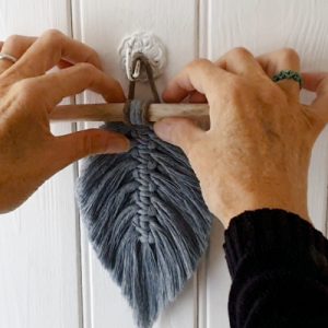 Easy Macrame Feather Tutorial Hanging your feather