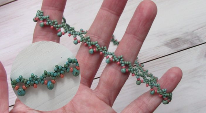 Modernhaus Beaded Lacy Necklace